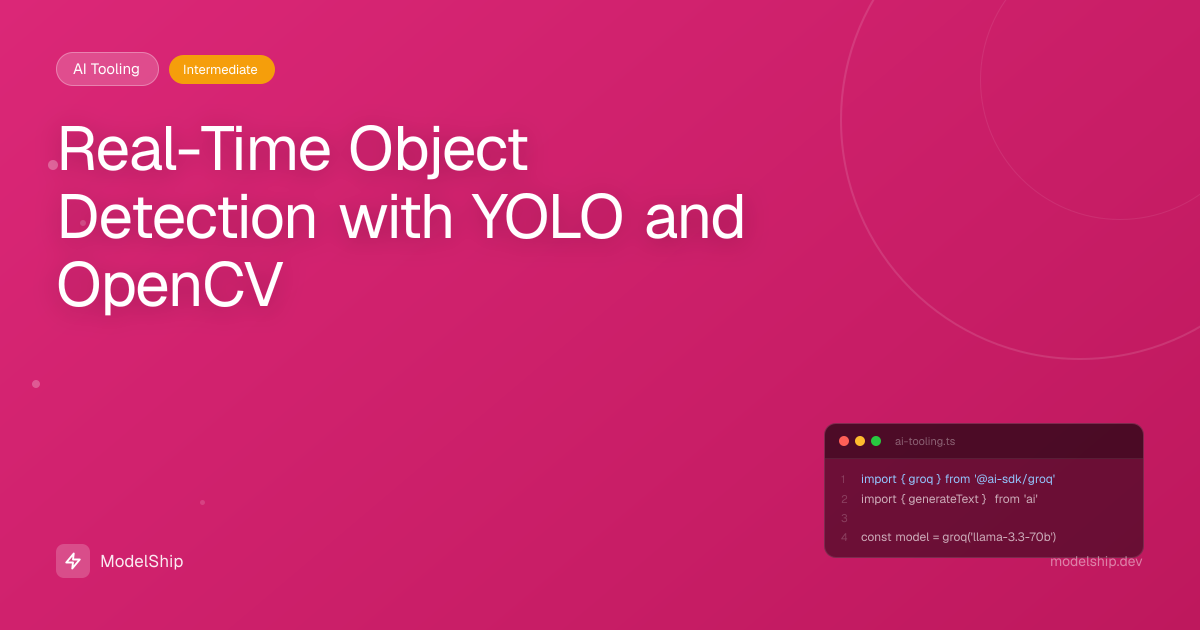 Real-Time Object Detection with YOLO and OpenCV