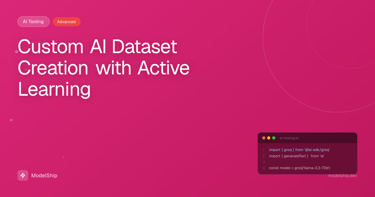 Custom AI Dataset Creation with Active Learning