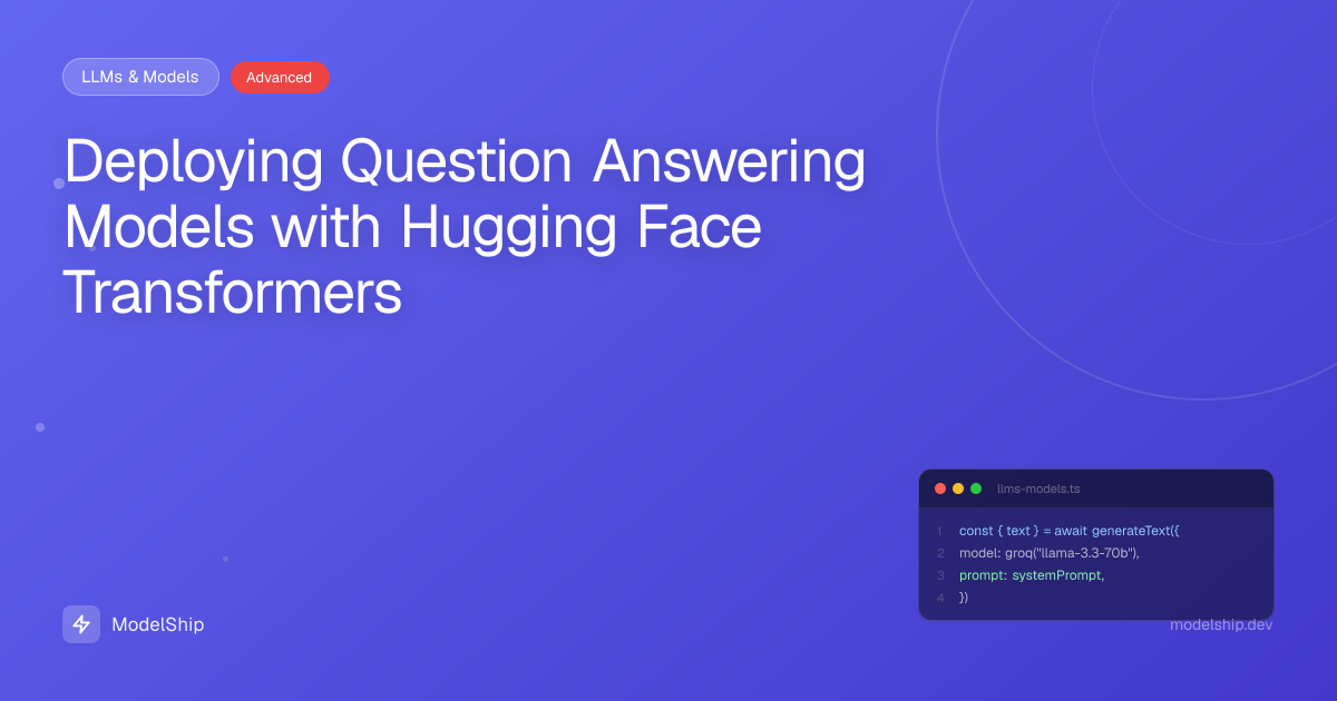 Deploying Question Answering Models with Hugging Face Transformers