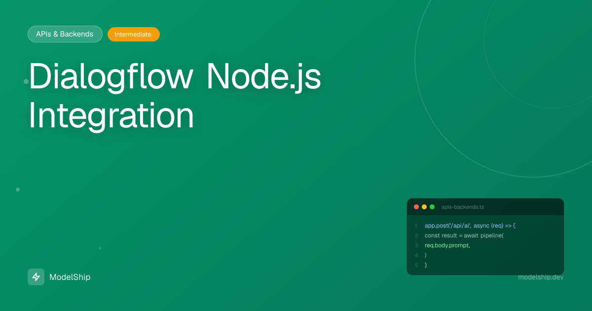 Dialogflow Node.js Integration