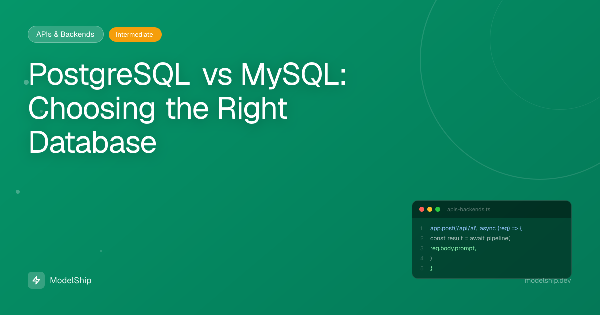 PostgreSQL vs MySQL: Choosing the Right Database