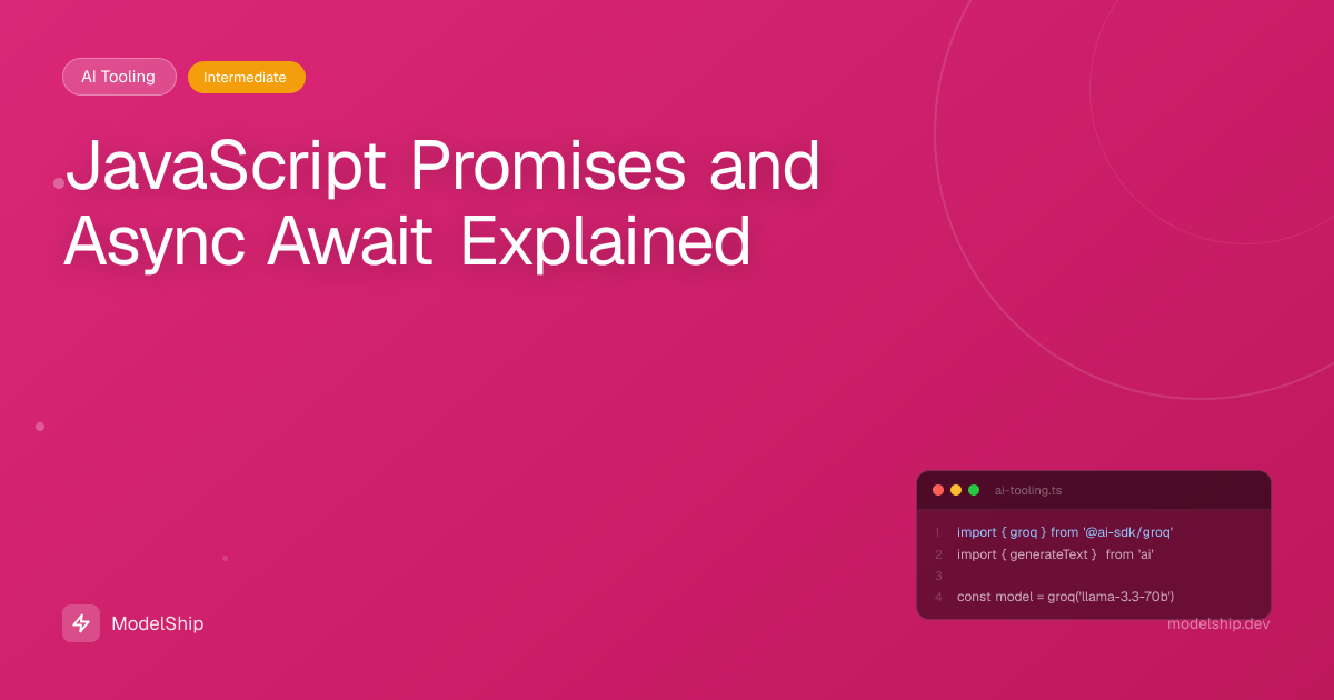 JavaScript Promises and Async Await Explained